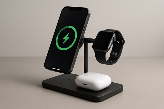 3-in-1 MagSafe Charging Station — Magnetic Wireless Charging for iPhone, AirPods & Apple Watch