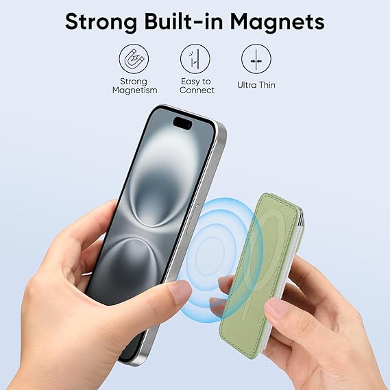 FINPAC MagSafe Wallet - Magnetic Card Holder with RFID Blocking