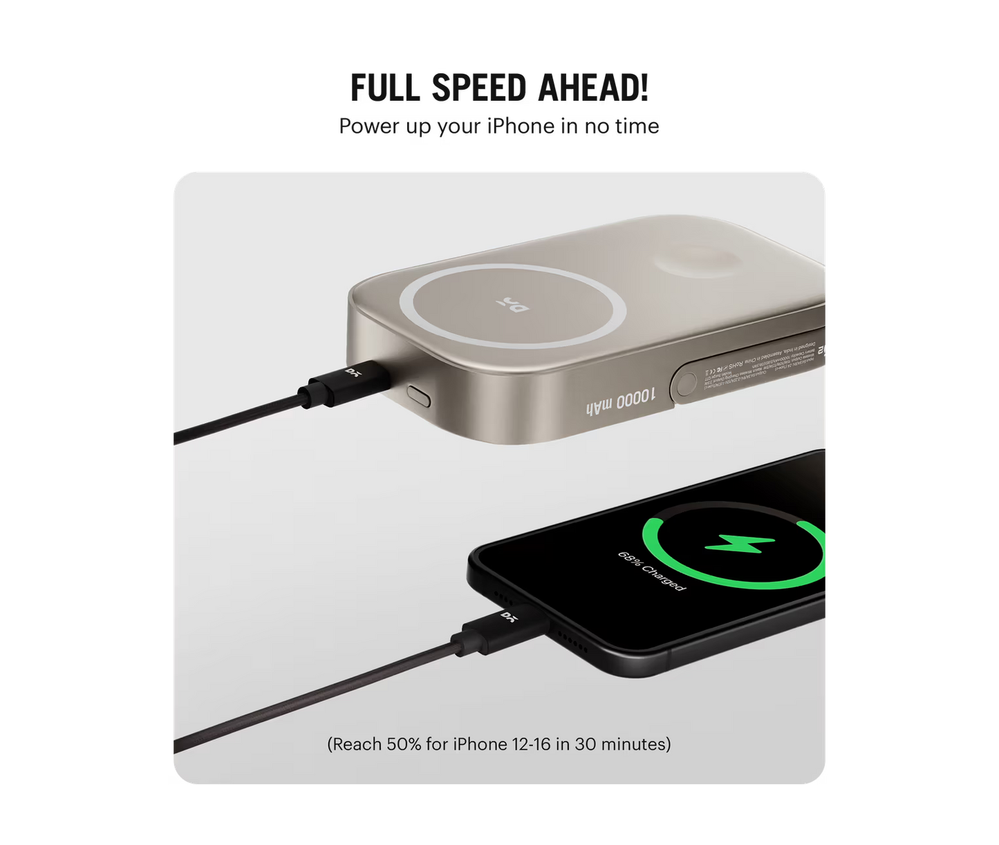 ⚡ ONLY 150 LEFT! MagSafe Aluminum Magnetic Power Bank 10000mAh - Fast Wireless Charging